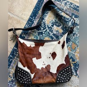 American west cowhide leather purse